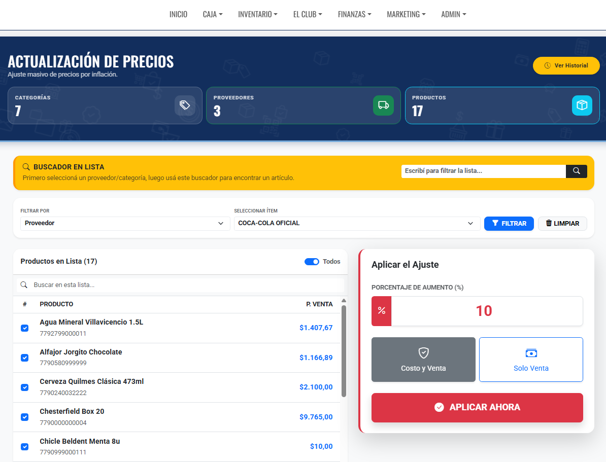 Actualizador Masivo